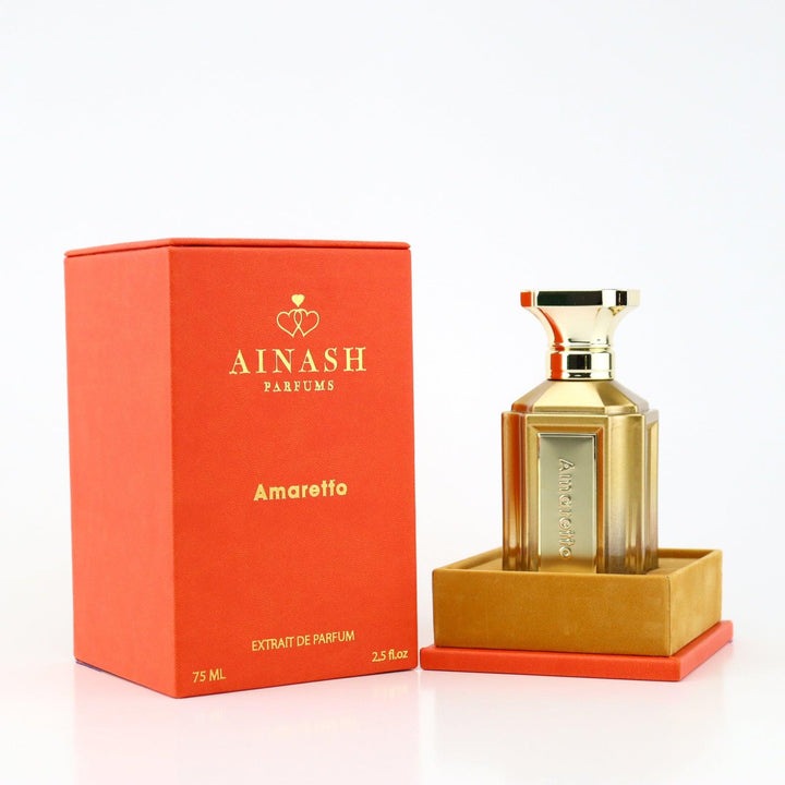 Amaretto – Ainash Parfums | Cinnamon, licorice and jasmine heart | Warm spicy citrus unisex extrait de parfum with aromatic lavender and sweet-spiced elegance