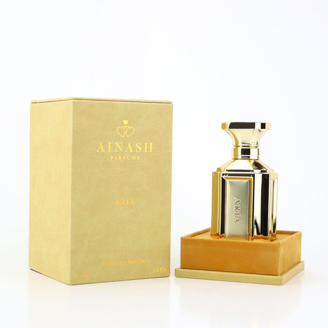 Aria – Ainash Parfums | Lush jasmine heart with bourbon vanilla, cashmeran and guaiac wood base | Sensual floral women's extrait de parfum with warm skin-hugging dry down