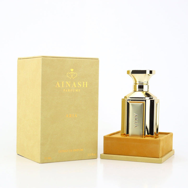 Aria – Ainash Parfums | Lush jasmine heart with bourbon vanilla, cashmeran and guaiac wood base | Sensual floral women's extrait de parfum with warm skin-hugging dry down