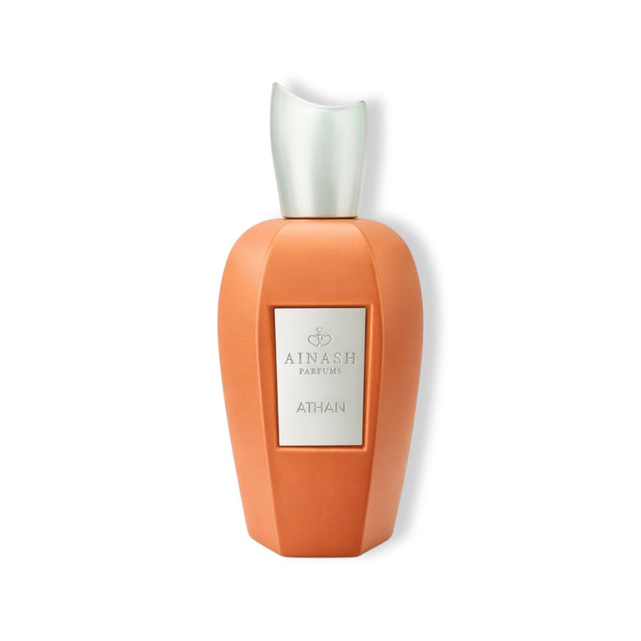 spicy vanilla amber perfume bottle Athan Ainash Parfums warm long lasting extrait de parfum luxury scent