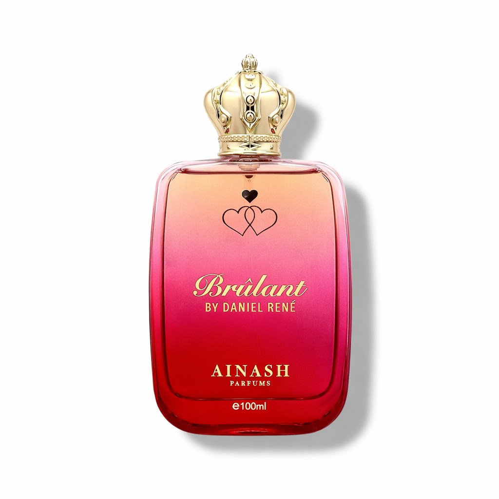 Brulant by Daniel René – Ainash Parfums | Unisex spicy gourmand extrait de parfum | Red apple, cinnamon and candied black licorice | 3.4oz | 334 reviews