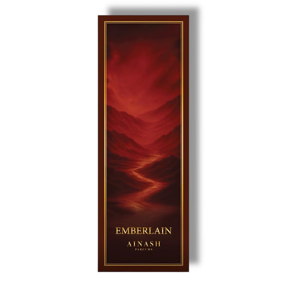 Emberlain Original Creation – Ainash Parfums Hidden Realms Collection | Ginger, elemi resin and amber parfum for men | Long-wearing spicy woody scent