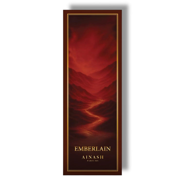 Emberlain Original Creation – Ainash Parfums Hidden Realms Collection | Ginger, elemi resin and amber parfum for men | Long-wearing spicy woody scent