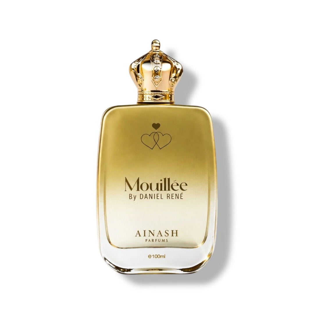 Mouillée by Daniel René – Ainash Parfums | Unisex gourmand extrait de parfum | White chocolate mousse, darkest cherry and creamy coconut | Limited Launch | 3.4oz